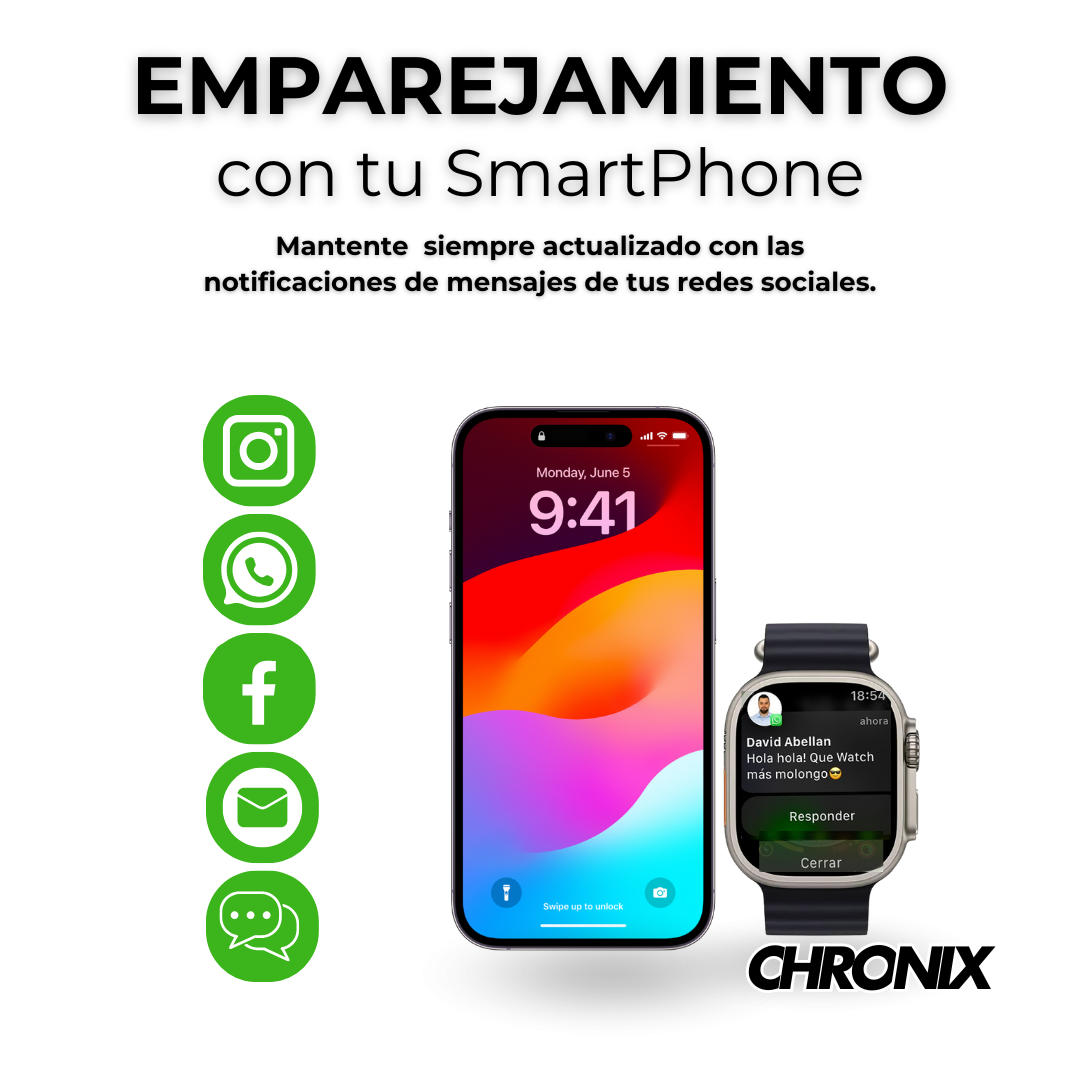 Smartwatch Ultra + Auriculares